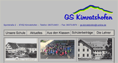 Desktop Screenshot of gs-kimratshofen.de