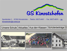 Tablet Screenshot of gs-kimratshofen.de